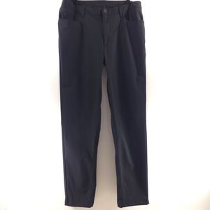 All In Motion Mens Golf Pants 36x32 Black Polyester Performance Trousers